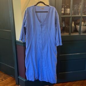 Flax large sky blue dress